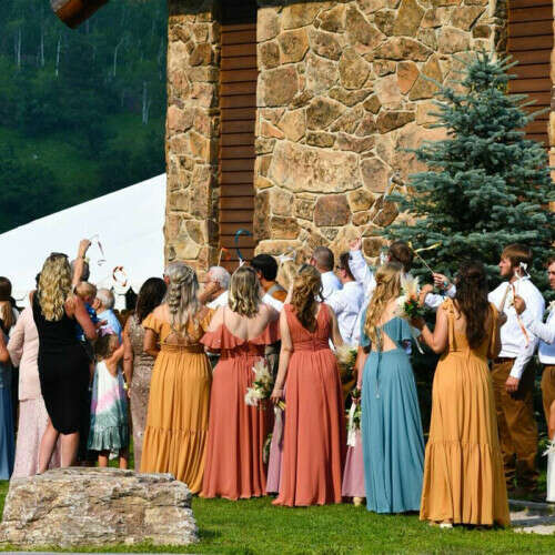 Fall Outdoor Wedding at Spearfish Canyon Lodge