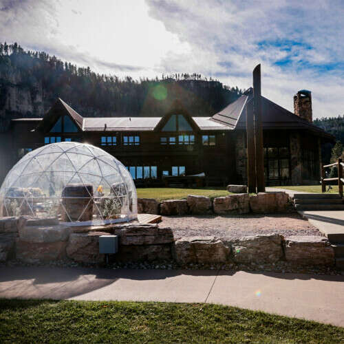 Cozy up in your own private heated igloo. 