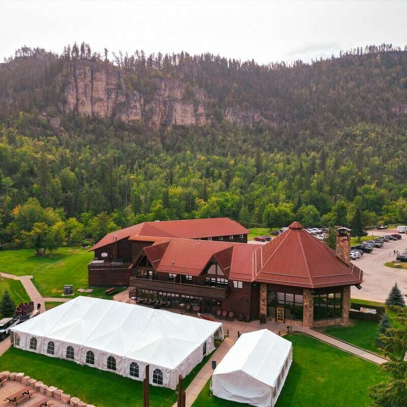 Wedding Tent Spearfish Canyon Lodge
