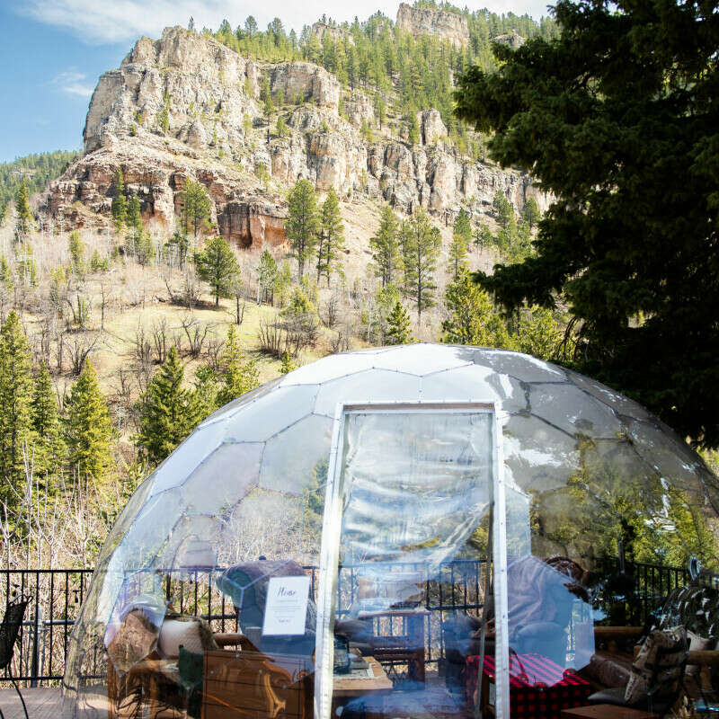 Private Igloo at Latchstring Restaurant