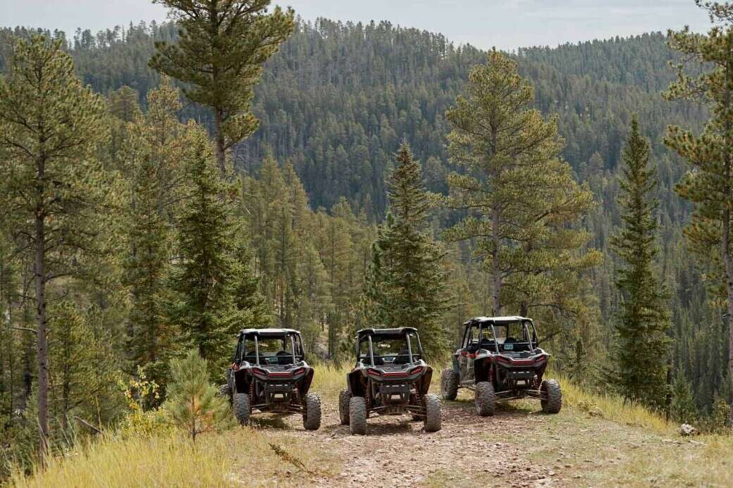 Polaris UTVs  on Cement Ridge