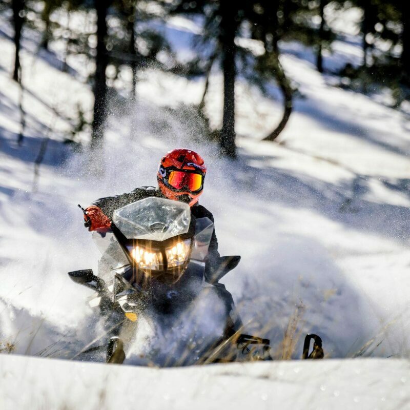 Snowmobiling on Black Hills Trails