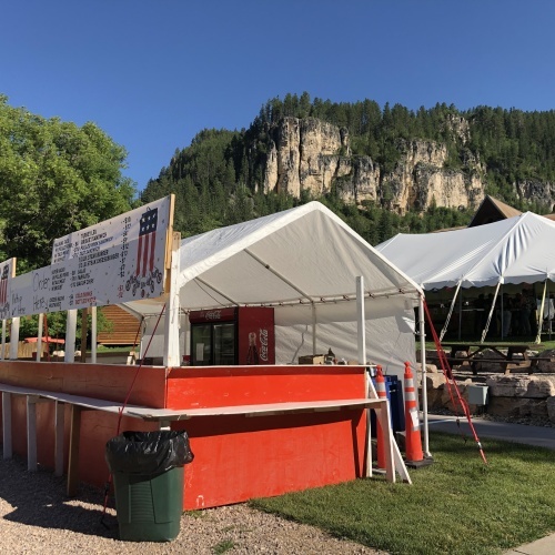 Spearfish Canyon Lodge Rally Food Tents 
