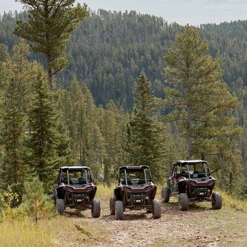 Polaris UTVs  on Cement Ridge