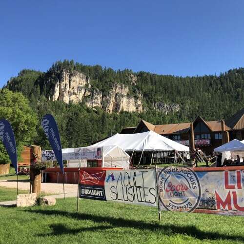 Spearfish Canyon Lodge and Rally tents 